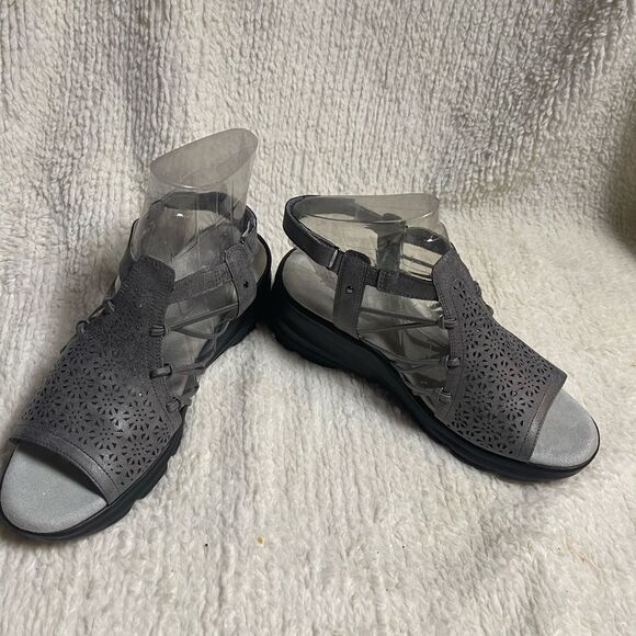 JBU by Jambu water lily gray wedge sandals SZ10M - Picture 4 of 11